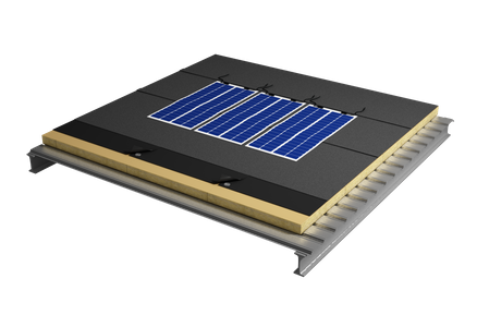sistema de energía solar flex bitumen
