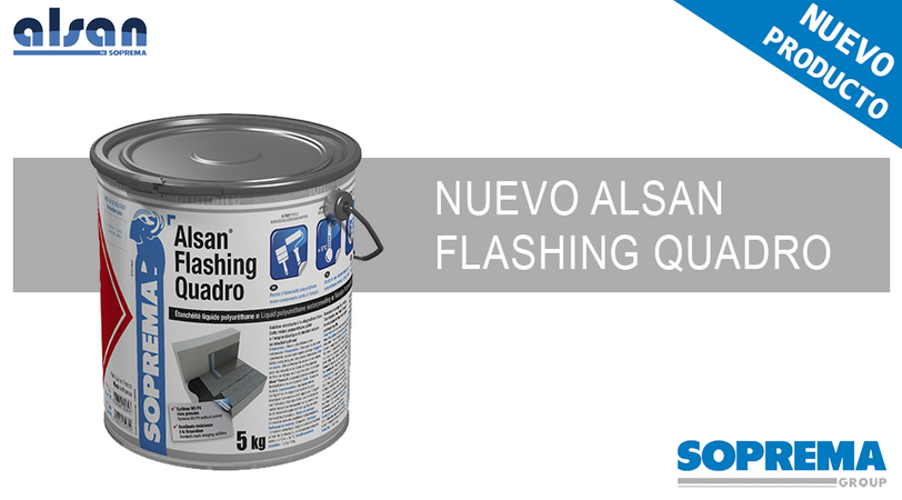 ALSAN FLASHING QUADRO el compañero ideal para el profesional de la impermeabilización.