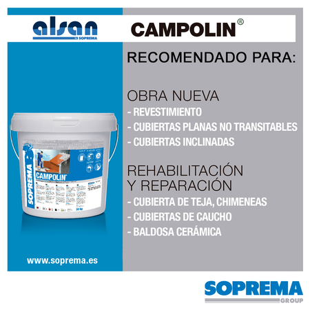 CAMPOLIN IMPERMEABILIZANTE DE CAUCHO ACRÍLICO